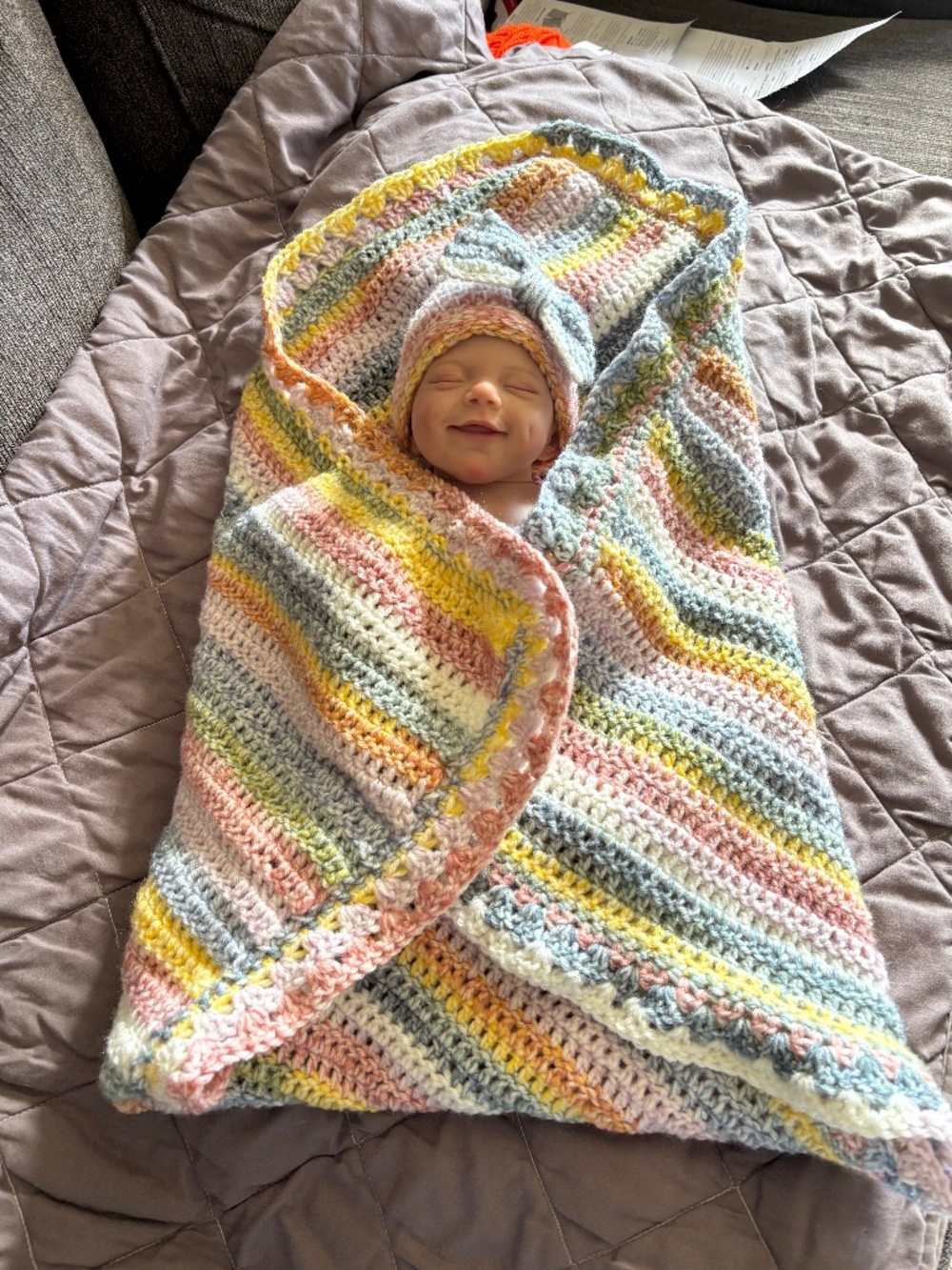 Handmade baby blanket